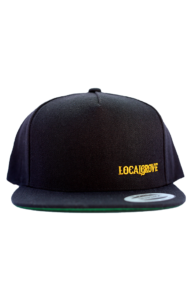 Localgrove -  Black Snapback Baseball Cap - Embroidered